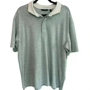 Mens Radmor Taylor Recycled Madison Stripe Golf Polo Sage/White Size XXL